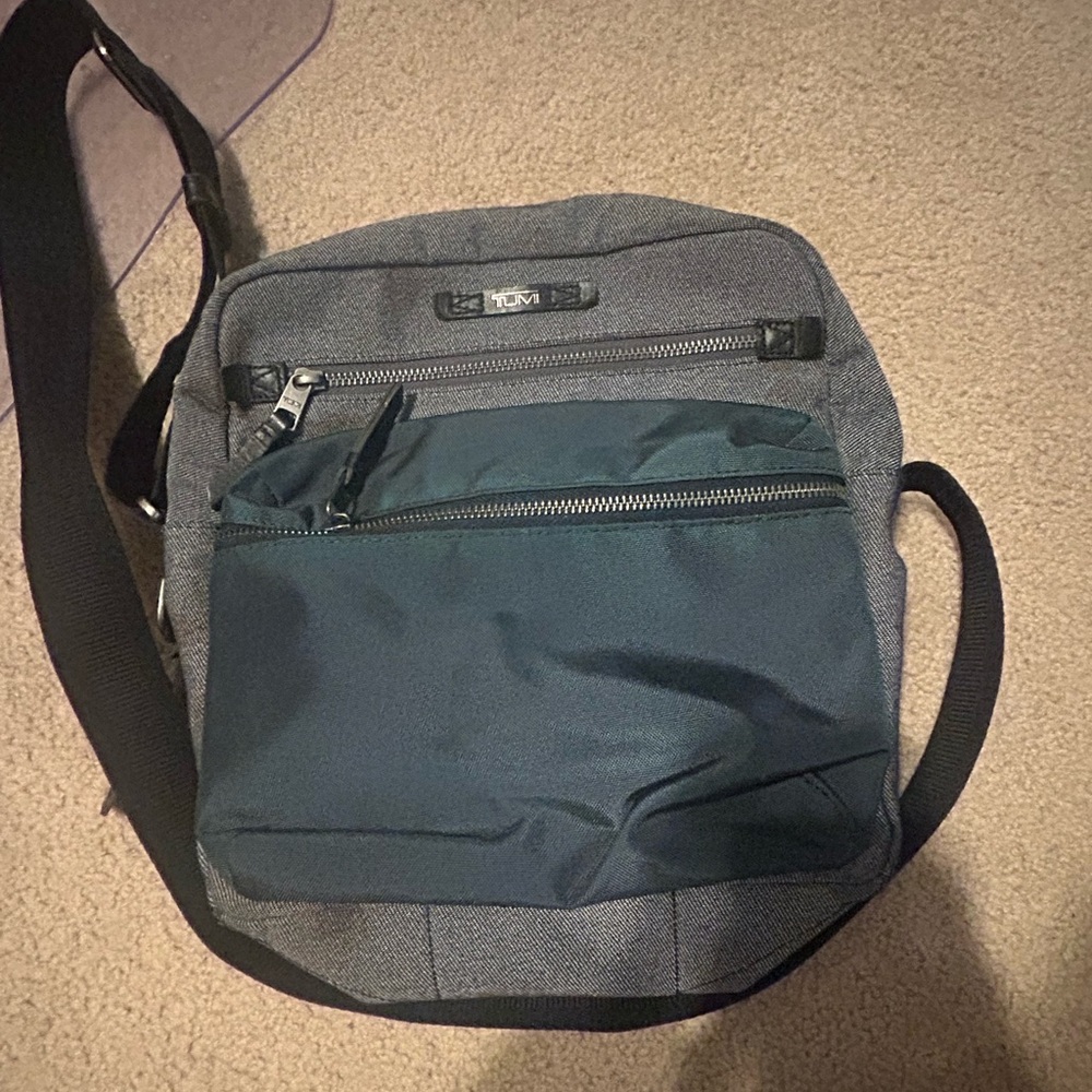 Tumi Gray and Black Bag